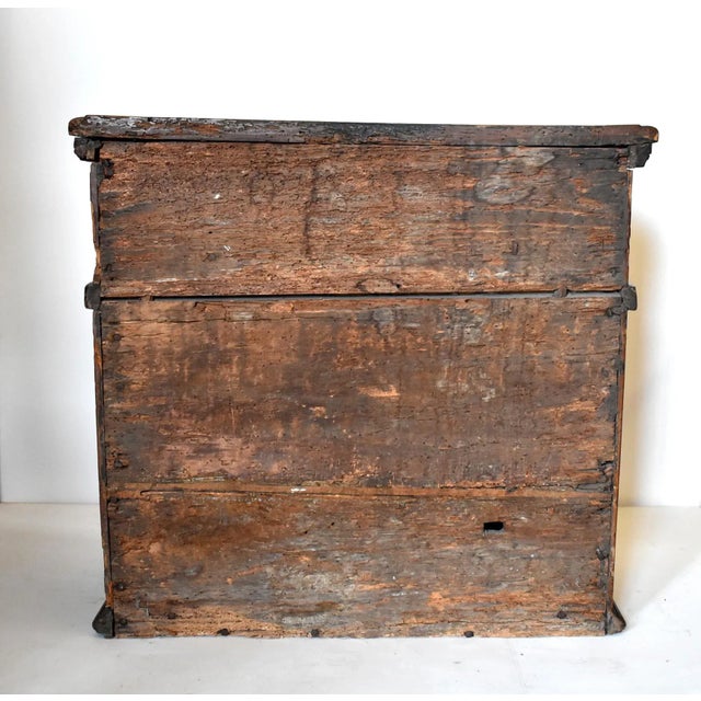 17th Century Late 16th to Early 17th-Century Italian Walnut Credenzino Cabinet For Sale - Image 5 of 13