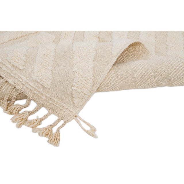 Hand-Knotted Wool Rug by Azele Studio For Sale - Image 4 of 12