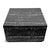 Modern square black marble cement coffee table with white veining. Attractive piece great for outdoor or indoor use. Each...