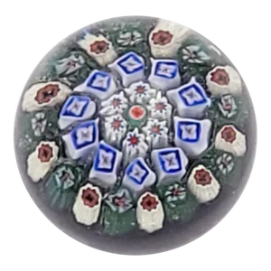 Vintage Paperweight in the Millefiori Pattern, England