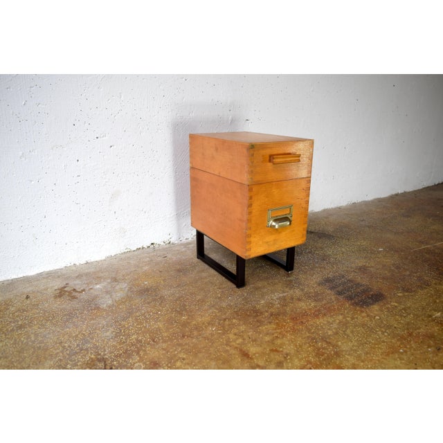 1960s Vintage Wood Box by Acco, 1960s For Sale - Image 5 of 7