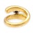 Tiffany and Co. Tiffany & Co. Vintage 18k Yellow Gold and Platinum Pavé Diamond Bypass Ring 5.25 For Sale - Image 4 of 8