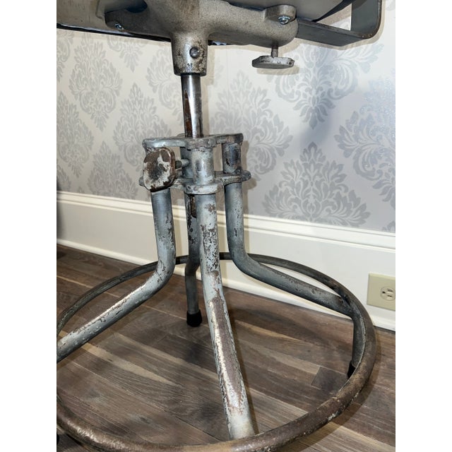 Black Mid Century Modern Stylex Drafting Chair For Sale - Image 8 of 12