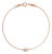Tiffany & Co. 18ct Rose Gold Elsa Peretti Diamonds by the Yard Bracelet 0.07ct 1.3g For Sale