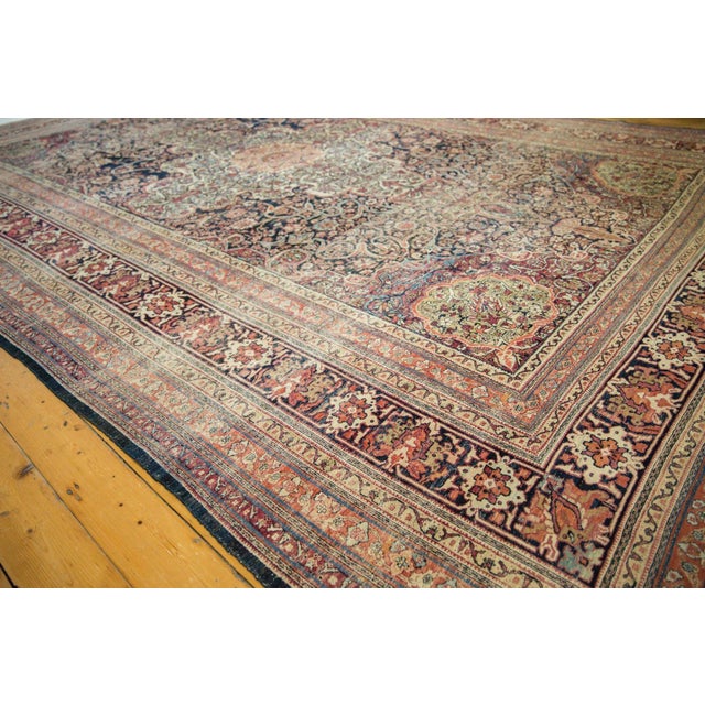 Old New House Antique Kermanshah Carpet - 10'9" x 16'3" For Sale - Image 4 of 17