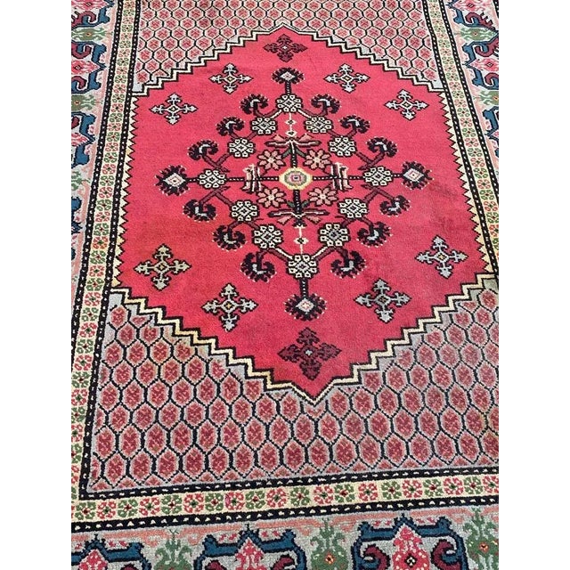 Rustic Vintage Tunisian Kairouan Rug, 1980s For Sale - Image 3 of 13