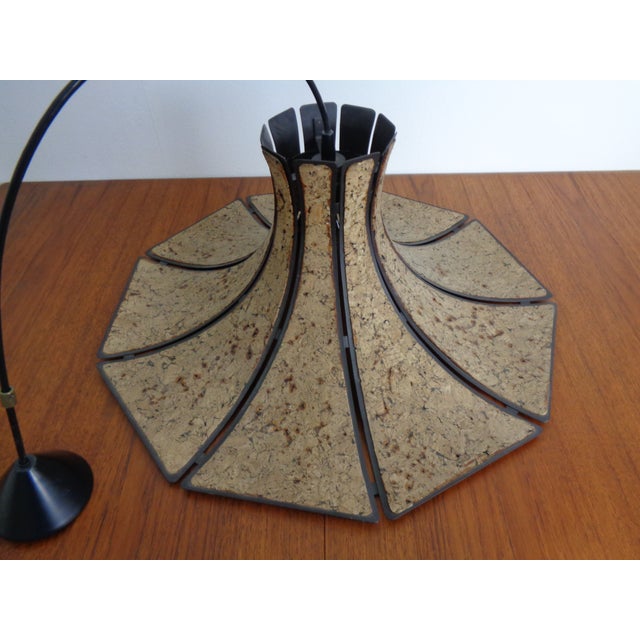 Cork & Metal Semi Pendant Lamp in the style of Ingo Maurer, Germany, 1970s For Sale - Image 15 of 18
