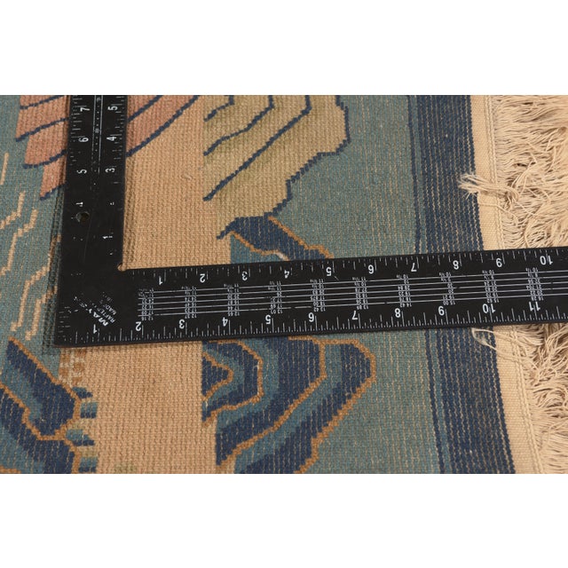 Textile Antique Chinese Pictorial Baotou Rug, 02'01 X 04'02 For Sale - Image 7 of 10