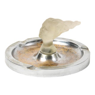 Art Deco Goddess of Smoke Ashtray Circa 1930's For Sale