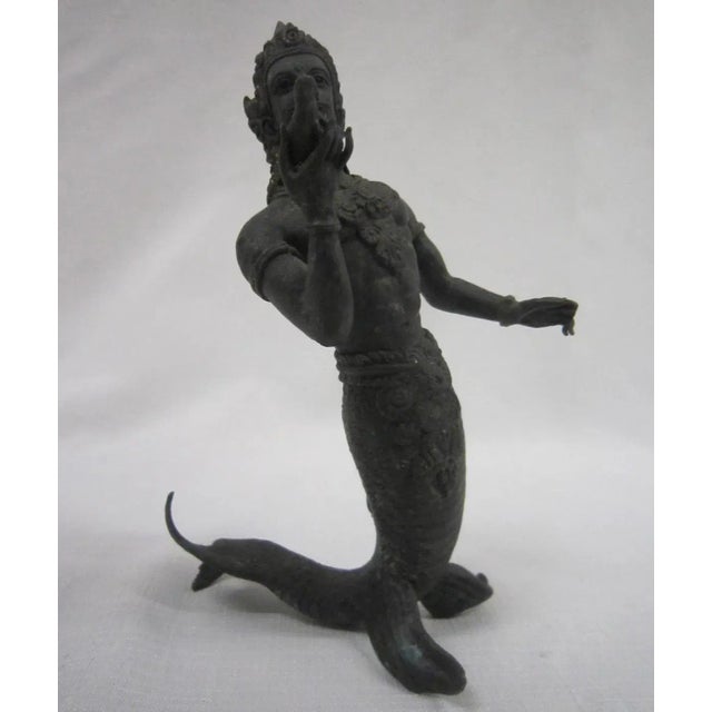 Metal 1930s Thai Bronze Figure For Sale - Image 7 of 8