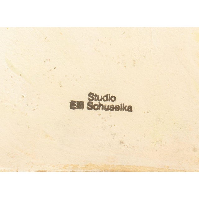 Late 20th Century Elfi Schuselka Abstract Composition Mixed Media For Sale - Image 5 of 5