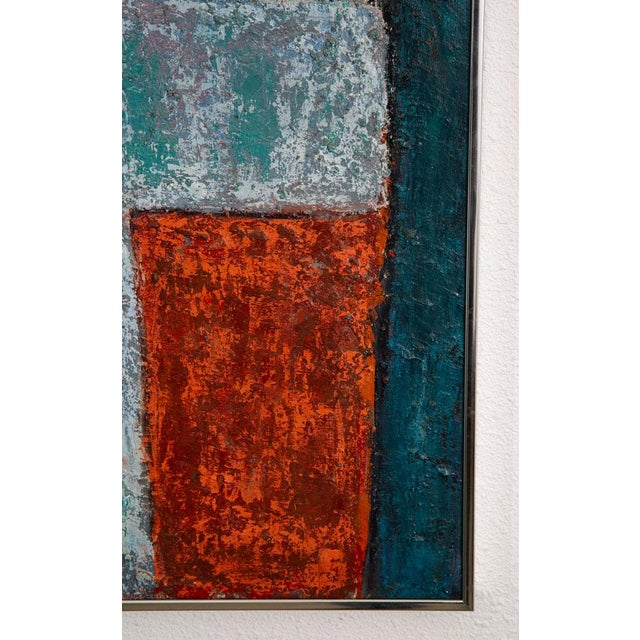 Mid Century Modern Oil Painting George Constant Art Abstract Original Signed '66 For Sale - Image 11 of 12