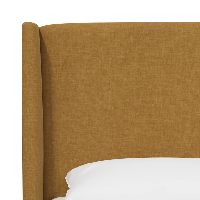 Not Yet Made - Made To Order Jordan King Wingback Platform Bed in Zuma Sesame For Sale - Image 5 of 5