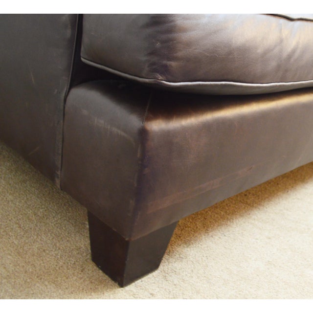 Baker Leather Sofa For Sale In Philadelphia - Image 6 of 18