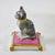 Antique French La Courtille Workshop Cat on Pink Pillow Figurine For Sale - Image 4 of 10