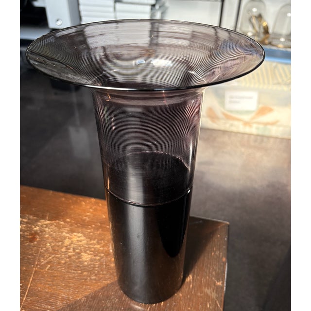 Mid-Century Modern 1960s Venini Murano Glass Vase For Sale - Image 3 of 9