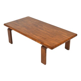 Solid Teak Coffee Table For Sale