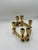 Mid-Century Modern Vintage Dirilyte Gold Tone 6 Candle Candelabra Set For Sale - Image 3 of 10