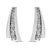 Brilliant round diamonds in prong setting subtly graduate in size from smallest at the top to largest at the bottom to...