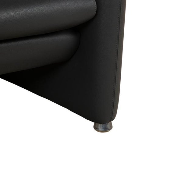 Leolux Fidamigo 3-Seater Sofa in Anthracite Leather from Leolux For Sale - Image 4 of 13