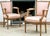 Pair of Louis XVI Style Armchairs With Striped Upholstery For Sale - Image 9 of 12