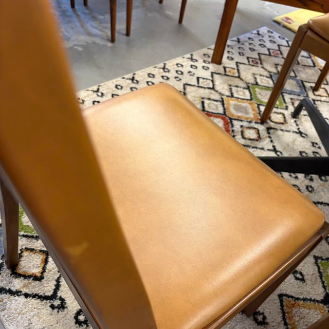 Nathan Furniture Vintage High Back Dining Chairs Set of 6 For Sale - Image 9 of 13