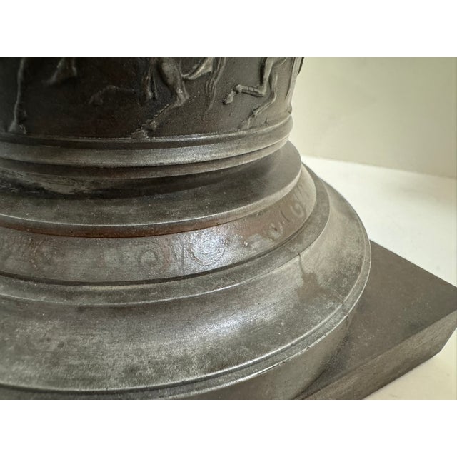 Late 19th Century Large Patinated Bronze Mercury After Giambologna Candelabra Sculpture For Sale - Image 13 of 13