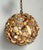 Vintage Shell Encrusted Sphere Hanging Light For Sale In West Palm - Image 6 of 12