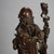 1940s Asian Carved Rosewood Standing Buddha or Wise Man Figure For Sale - Image 4 of 8
