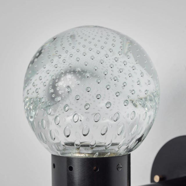 Metal 1960s Gino Sarfatti Metal and Seguso Glass Sconce for Arteluce For Sale - Image 7 of 10