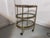 Metal Petite Bar Cart in Brass and Glass From Maison Jansen, France, 1960s Unmarked For Sale - Image 7 of 15