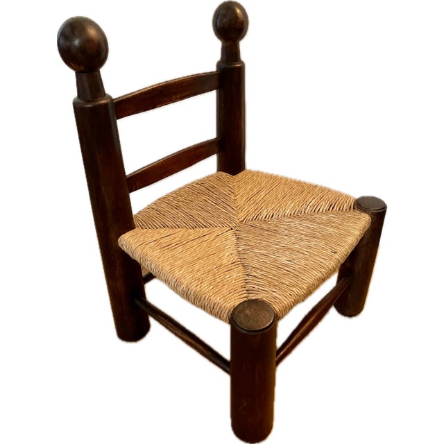 1930s 1930s Vintage French Fireside Chair – Charles Dudouyt Chaise Basse Design For Sale - Image 5 of 8