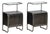 Iron Bedside Tables, 1950s, Set of 2 For Sale