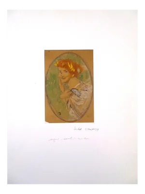 Woman Laughing - Original Pastel by Michel Simonidy - 1920s 1920s