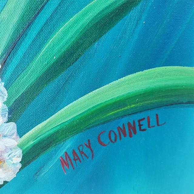 ring the vibrant, lush energy of the tropics into your space with this captivating original mid-to-late 20th-century...