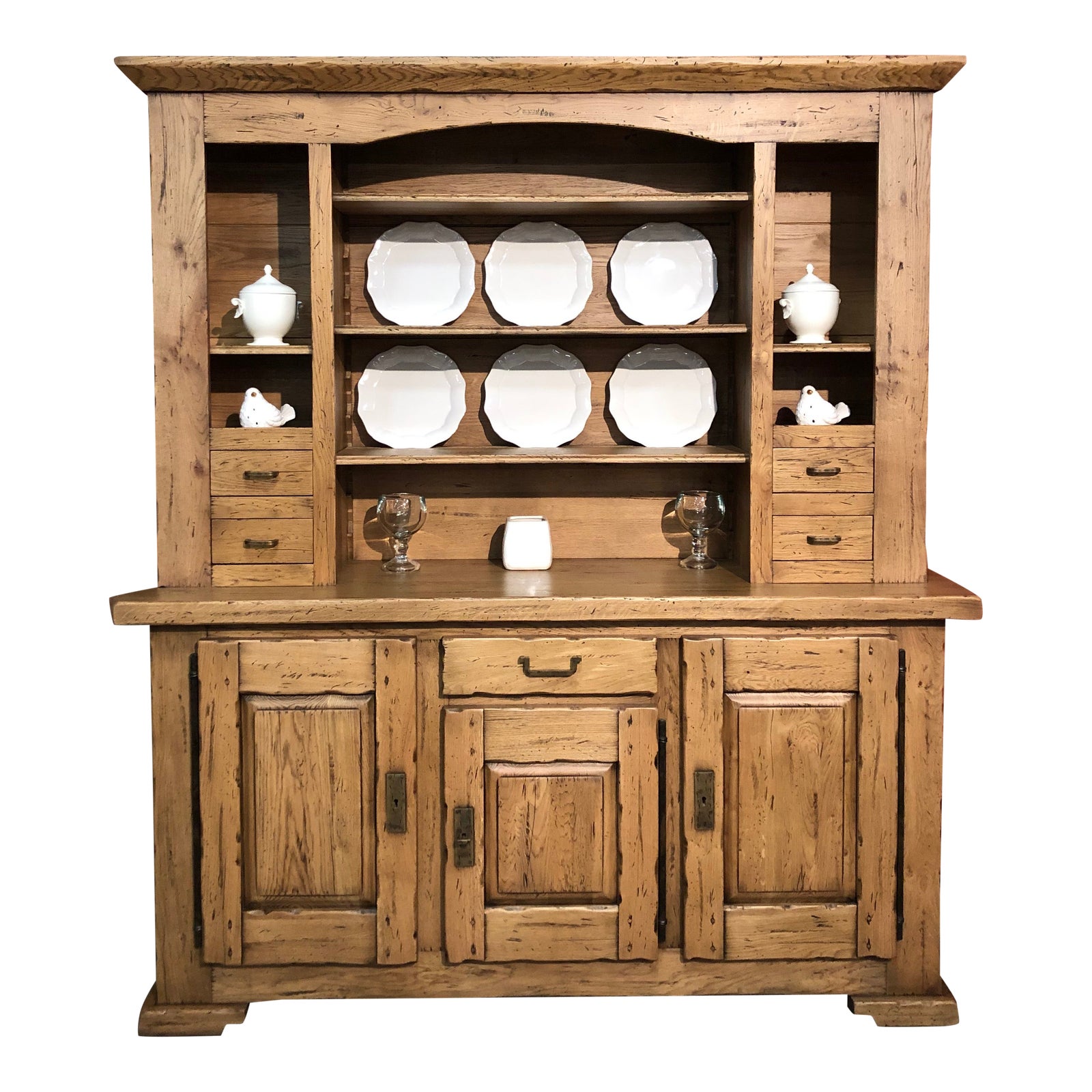 Italian Solid Oak Buffet Chairish