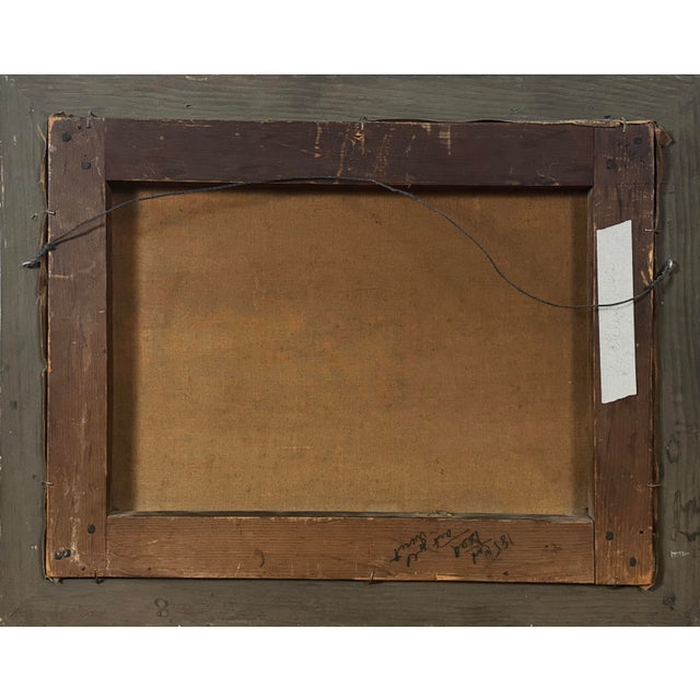 Antique 19th Century Tonalist Dark Mountainous Seascape (Oil on Canvas) For Sale In Philadelphia - Image 6 of 6