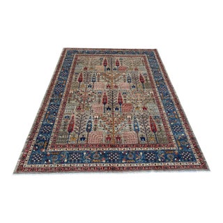 Grey Persian Bakhtiari Garden Hand-Knotted Wool Rug - 9' X 11'11" For Sale