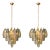 Pair of Murano Glass Poliedri Chandelier | Multicolored For Sale