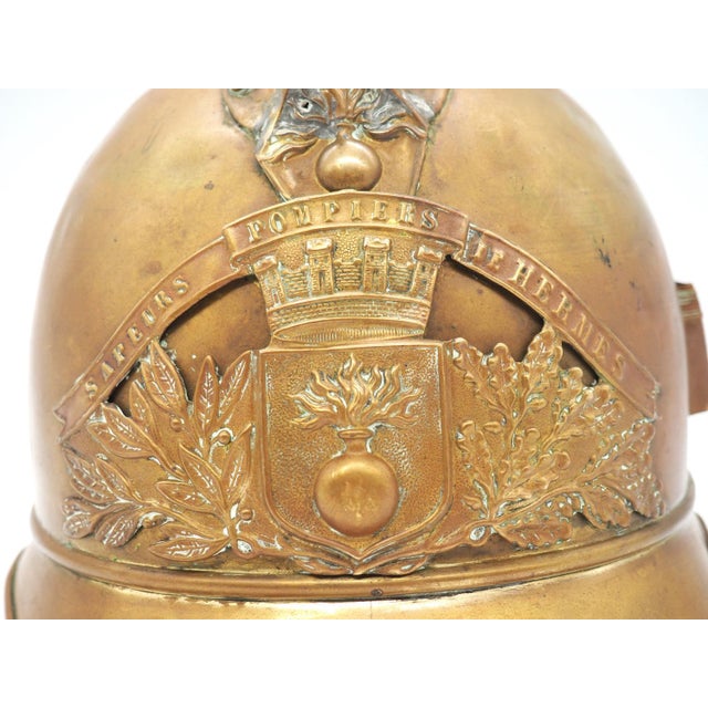 Early 20th Century French Fire Helmet, France, 1890s For Sale - Image 4 of 10