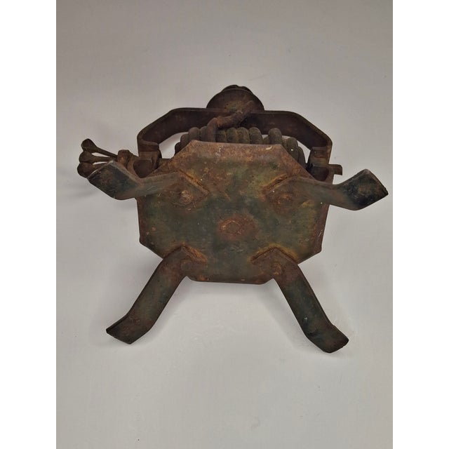 Rare 18th/19thC Hand-Forged Wrought Iron Wax Jack For Sale - Image 15 of 18