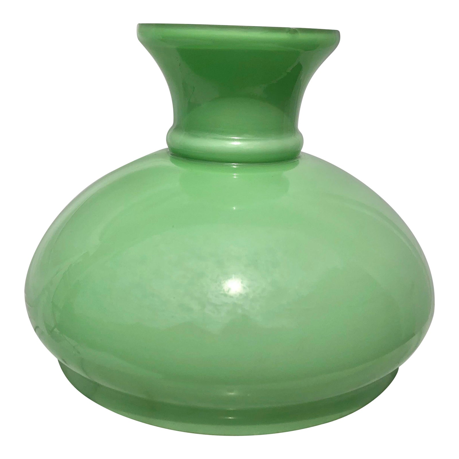 Antique 19th Century Light Green Opaline Glass Lamp Shade Chairish