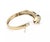 Diamond 3.75ct Enamel 18k Yellow Gold V Shape Bangle Bracelet For Sale - Image 4 of 5