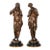 Pair of French Antique Bronze Sculpture “Uranie” and “Erato” by Emile Picault For Sale