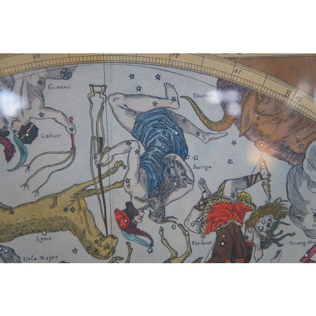 Hemisphaerium Coeli Boreale Greek Mythology Astronomical Celestial Map 39" For Sale - Image 10 of 13