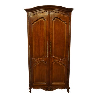 Century Furniture Louis XVI French Provincial Solid Walnut Armoire For Sale