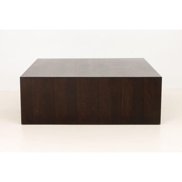 Brown Modern Minimalist Wenge Stained Oak Coffee Table For Sale - Image 8 of 8