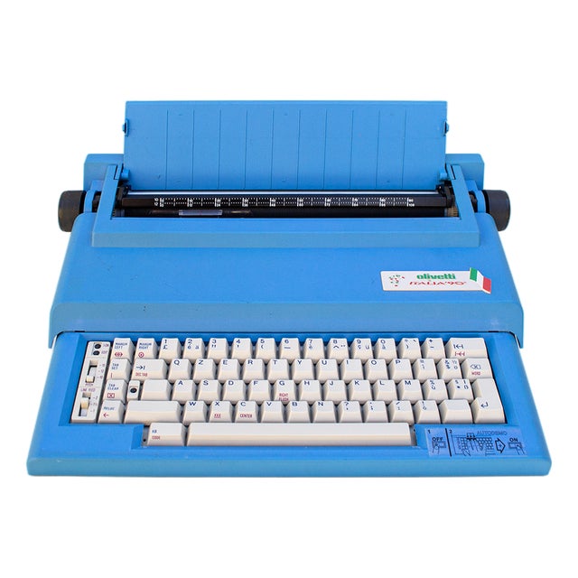 Electric Italia 90 Typewriter by Mario Bellini and Alessandro Chiarato for Olivetti, 1990s For Sale
