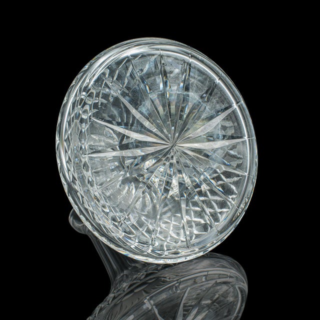 Vintage Ship's Merlot Decanter, English Crystal Glass, Wine, Spirit, Mid Century For Sale - Image 9 of 12