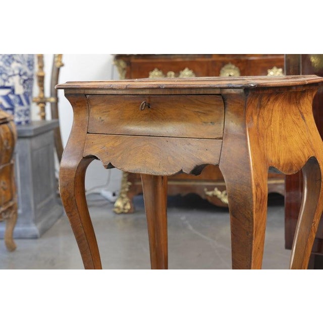 French Provincial Fruitwood Side Table For Sale In West Palm - Image 6 of 8